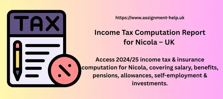 Income Tax Computation Report for Nicola – UK