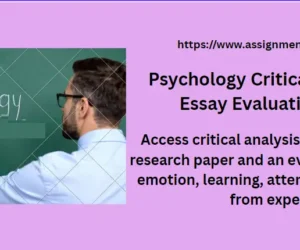 Psychology Critical Analysis & Essay Evaluation Tasks